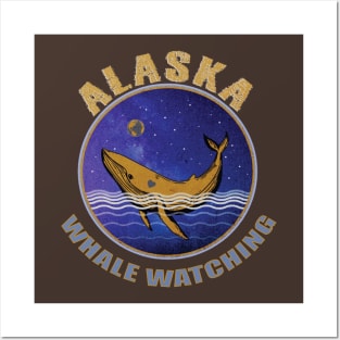 Alaska Whale Watching Posters and Art